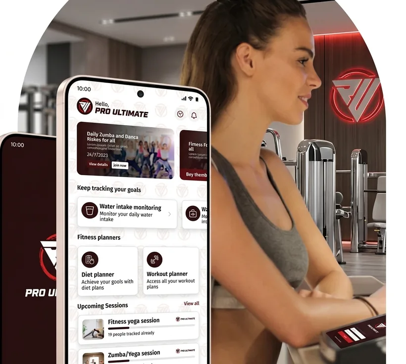 The member app on a phone